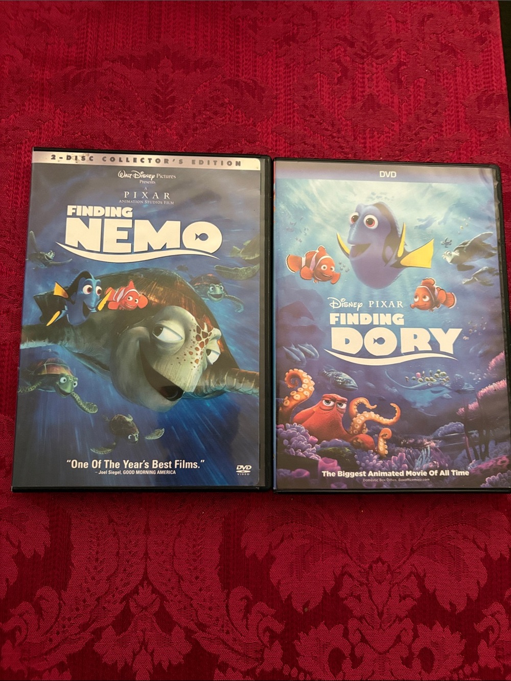 Disney Finding Nemo & Finding Dory DVD Duo - Blue, Orange